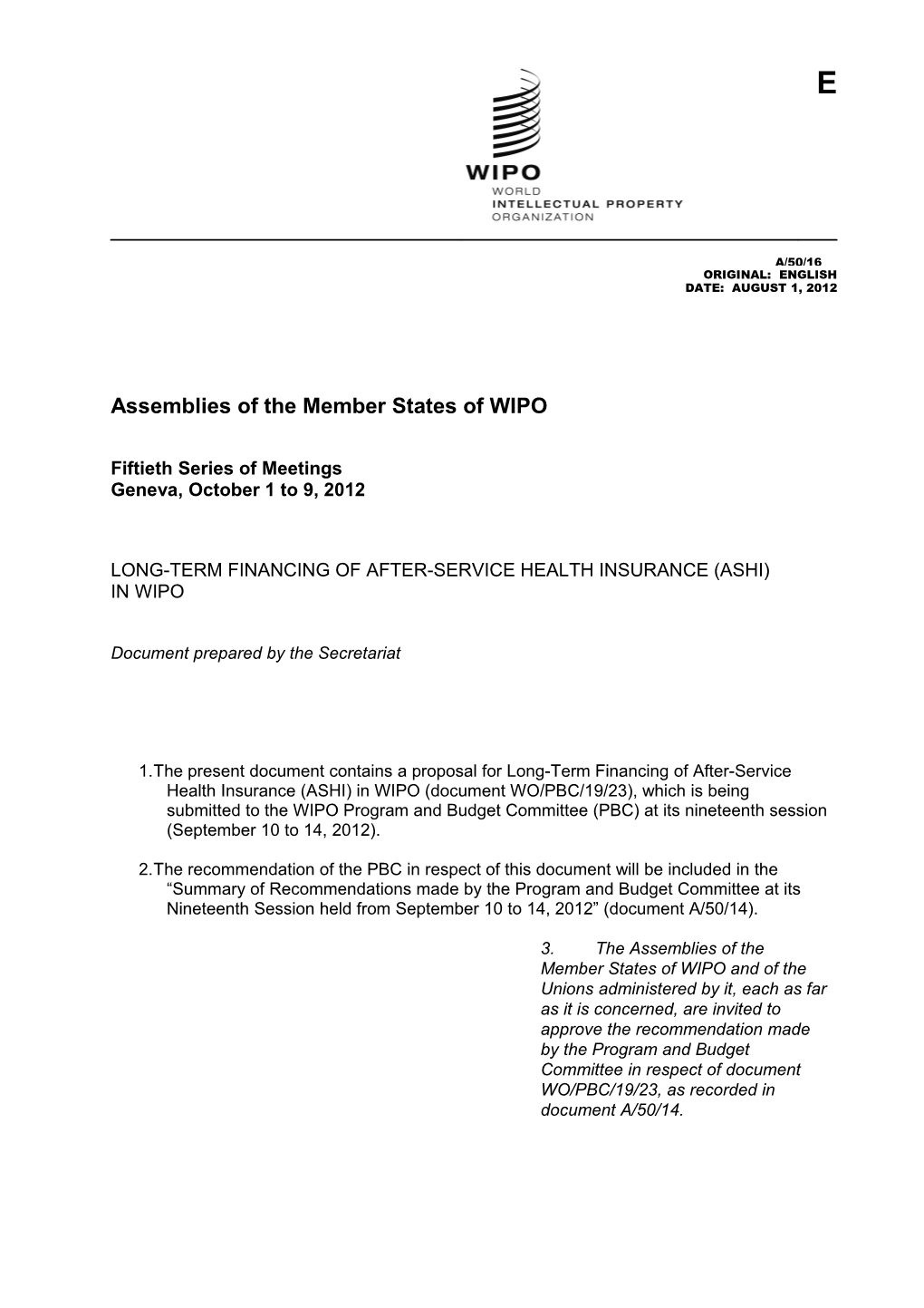 Assemblies of the Member States of WIPO s6