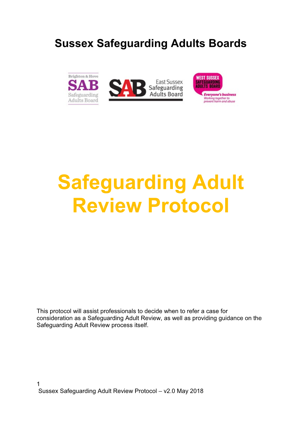 Sussex Safeguarding Adults Boards