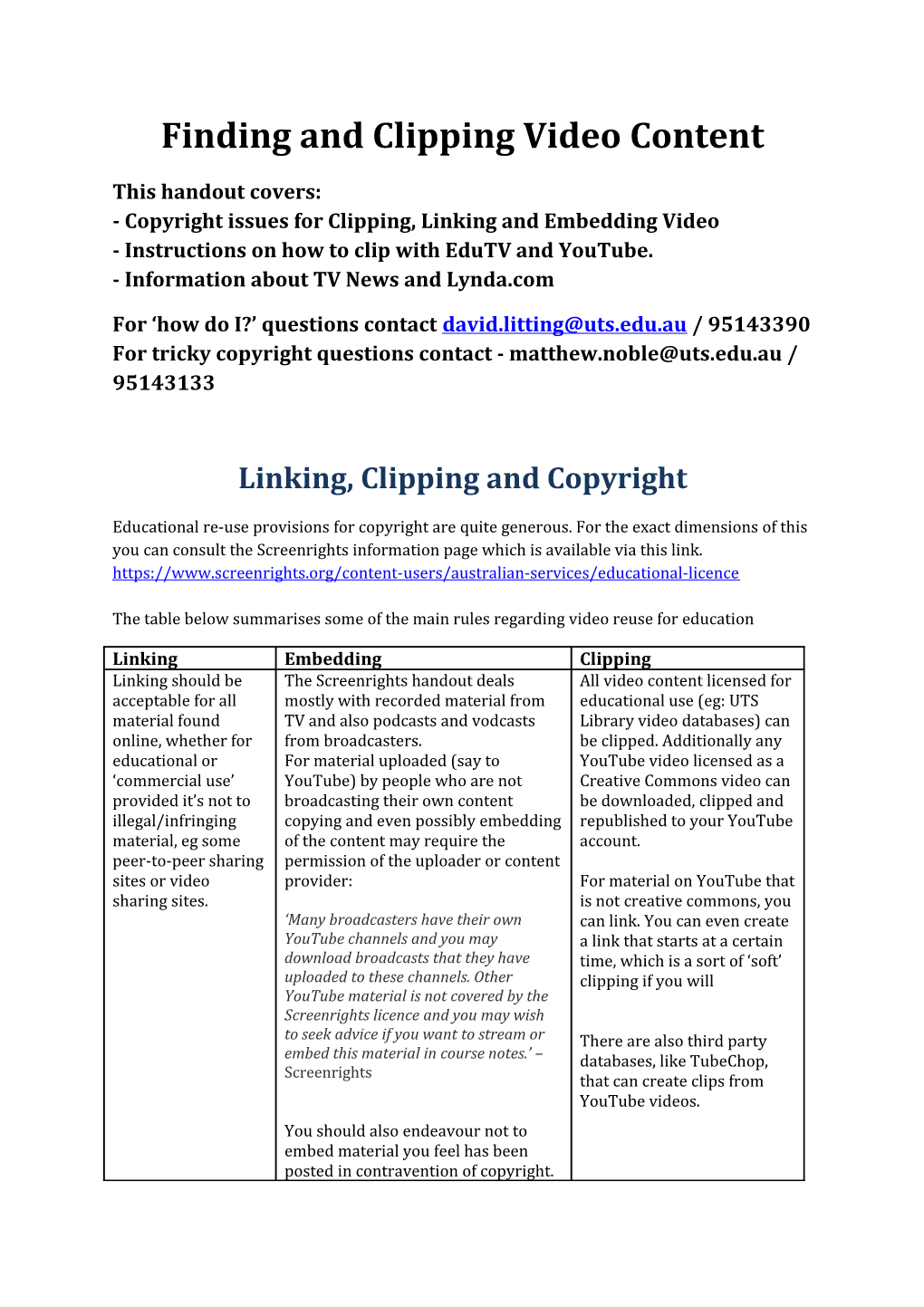 Finding and Clipping Video Content