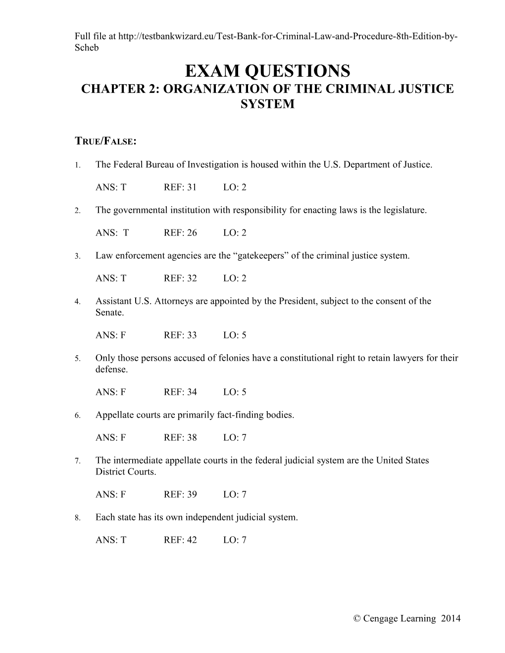 Chapter 2: Organization of the CJ System