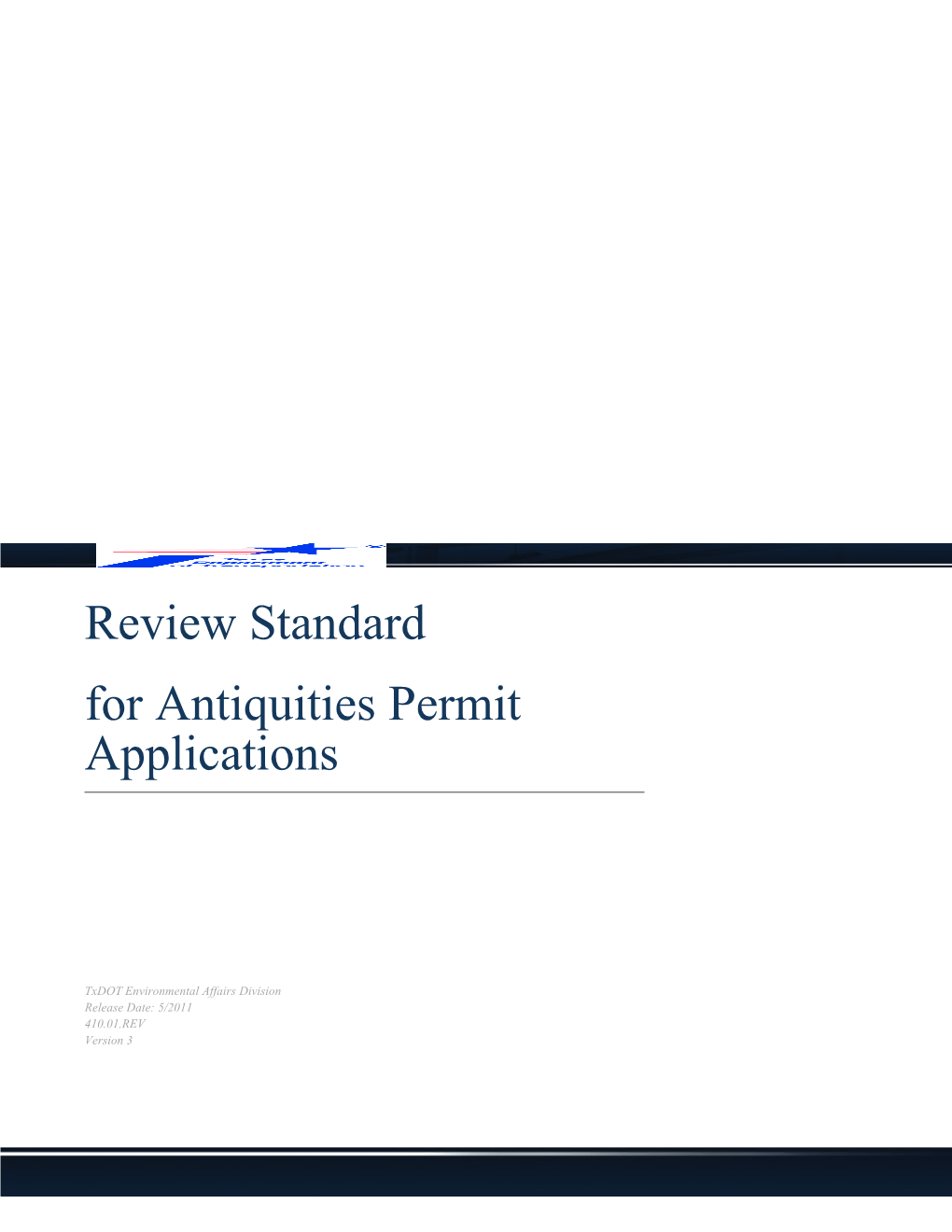 Review Standard For For Antiquities Permit Applications