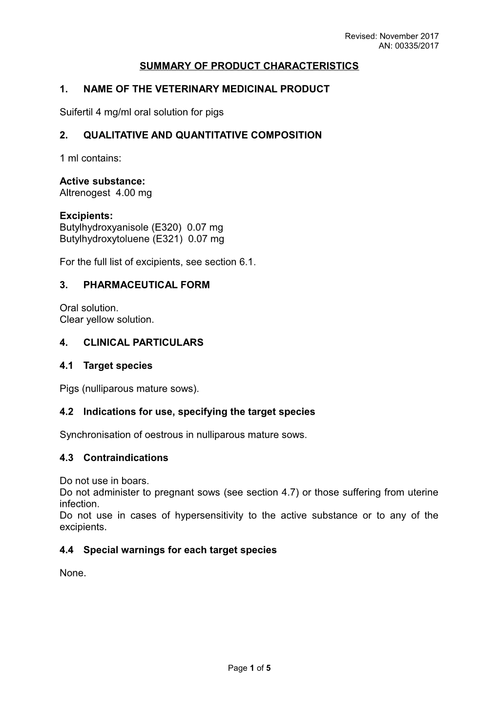 1. Name of the Veterinary Medicinal Product s64