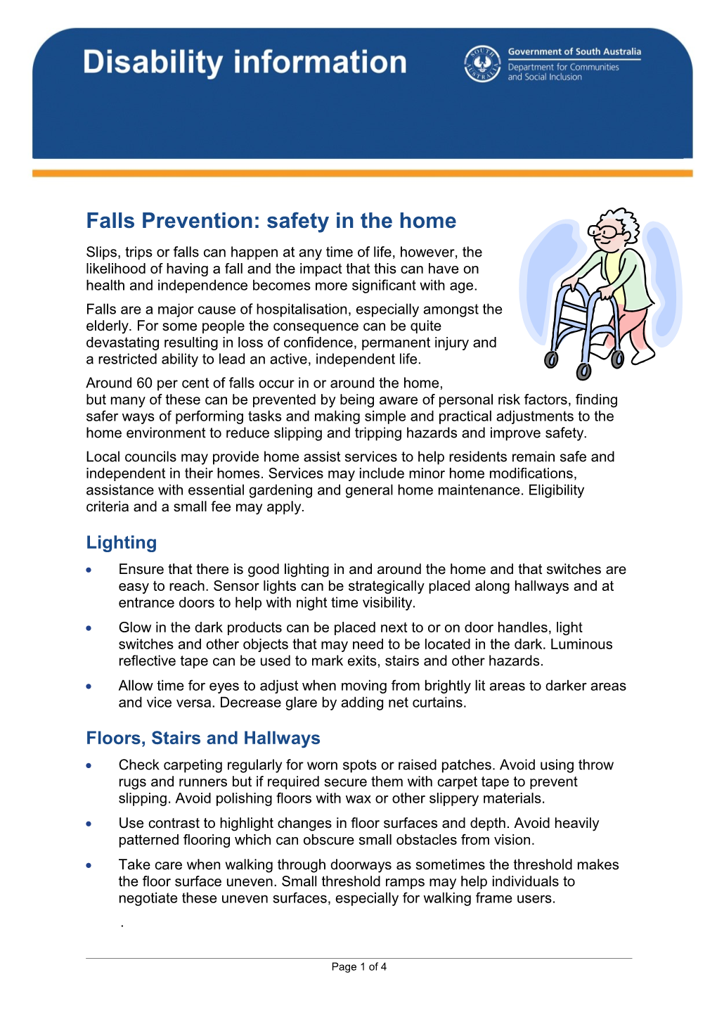 Falls Prevention: Safety In The Home