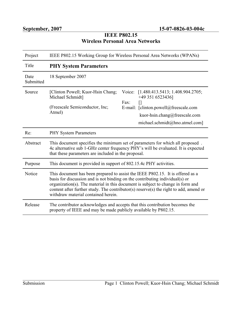 Wireless Personal Area Networks s3