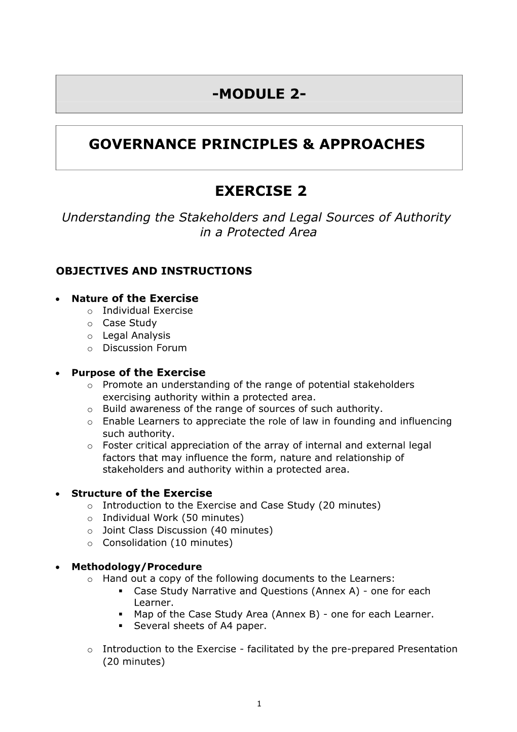 Governance Principles & Approaches