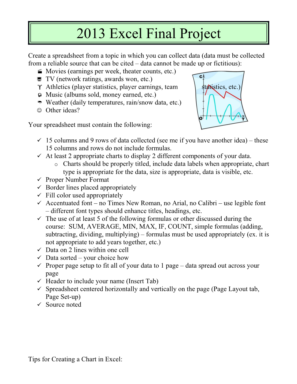 Excel Final Project