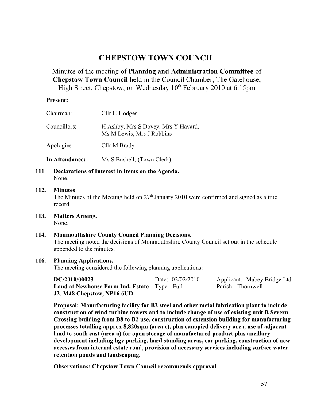 Chepstow Town Council