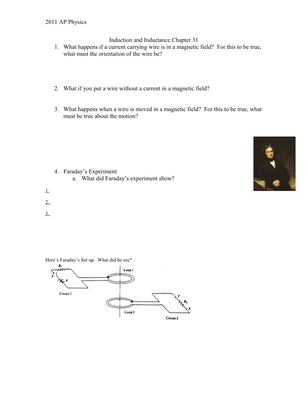 Induction and Inductance Chapter 31 s1