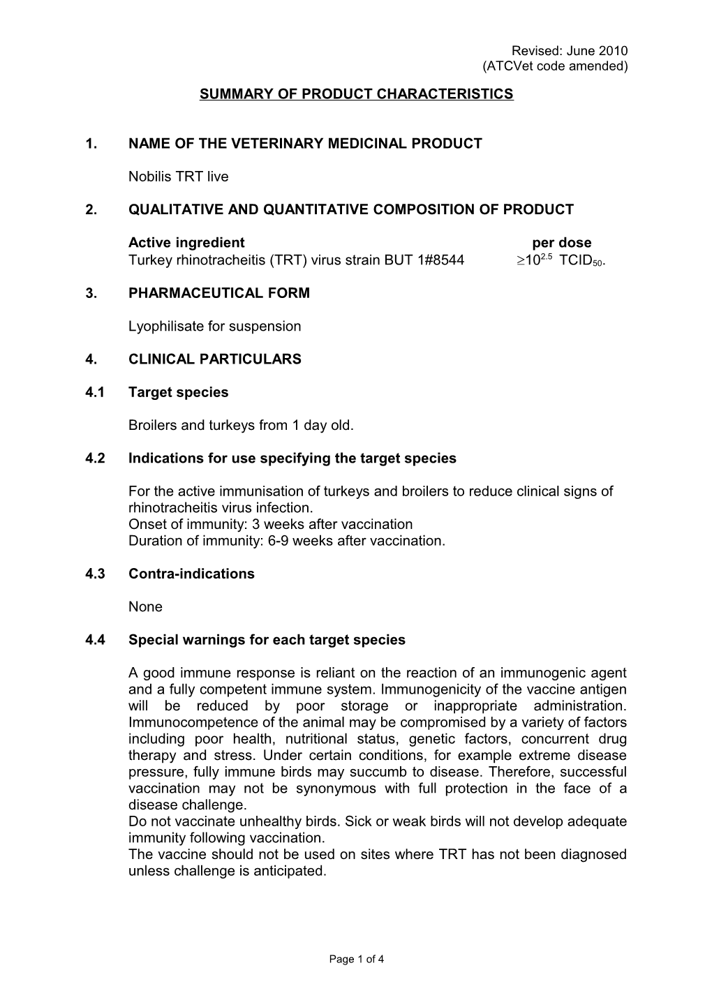 Summary of Product Characteristics s20