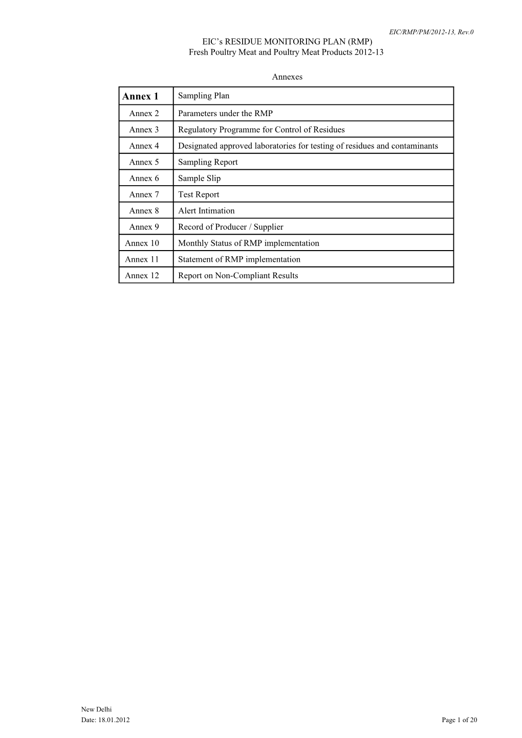 Fresh Poultry Meat and Poultry Meat Products 2012-13