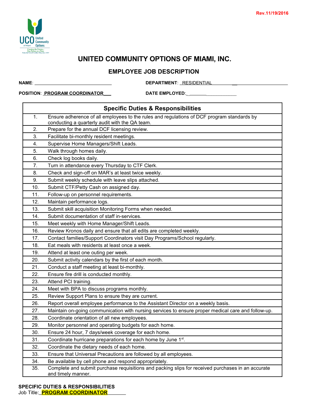 United Community Options of Miami, Inc