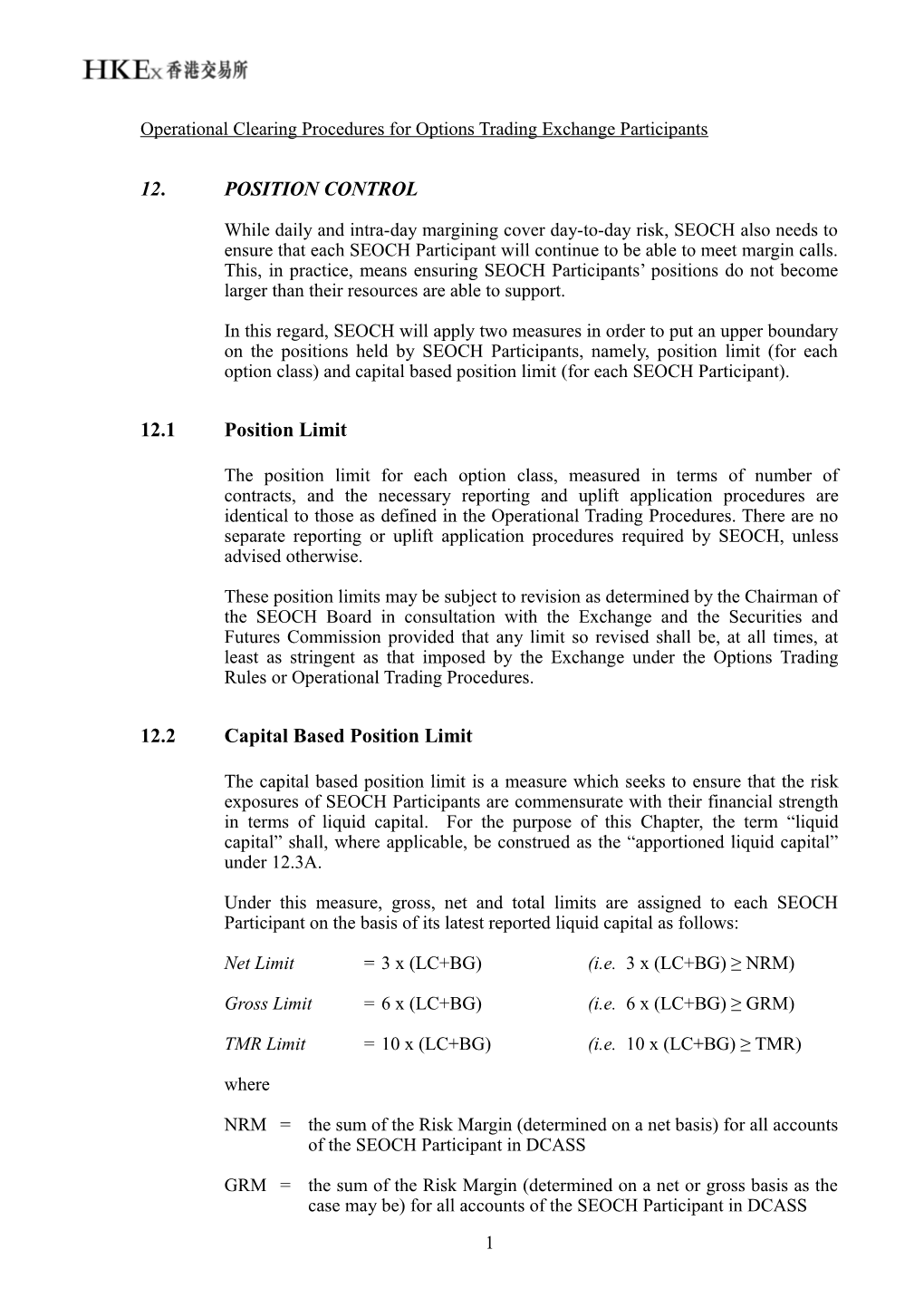 The Stock Exchange of Hong Kong Limited s1