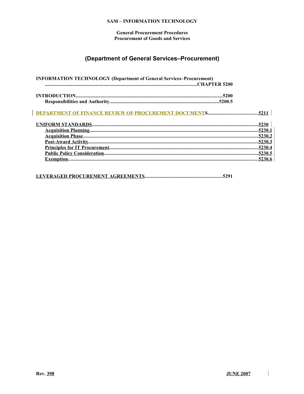 5211 Department of Finance Review of Procurement Documents s1