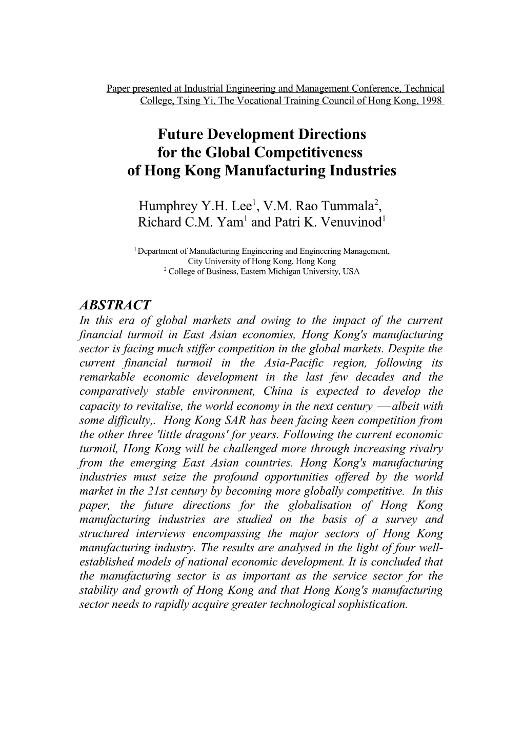 Future Development Directions