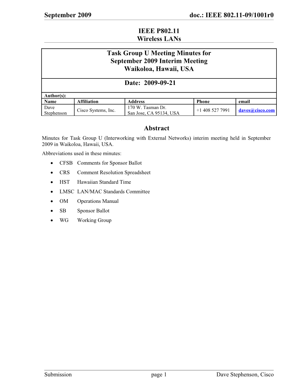 IEEE P802.11 Wireless Lans s152