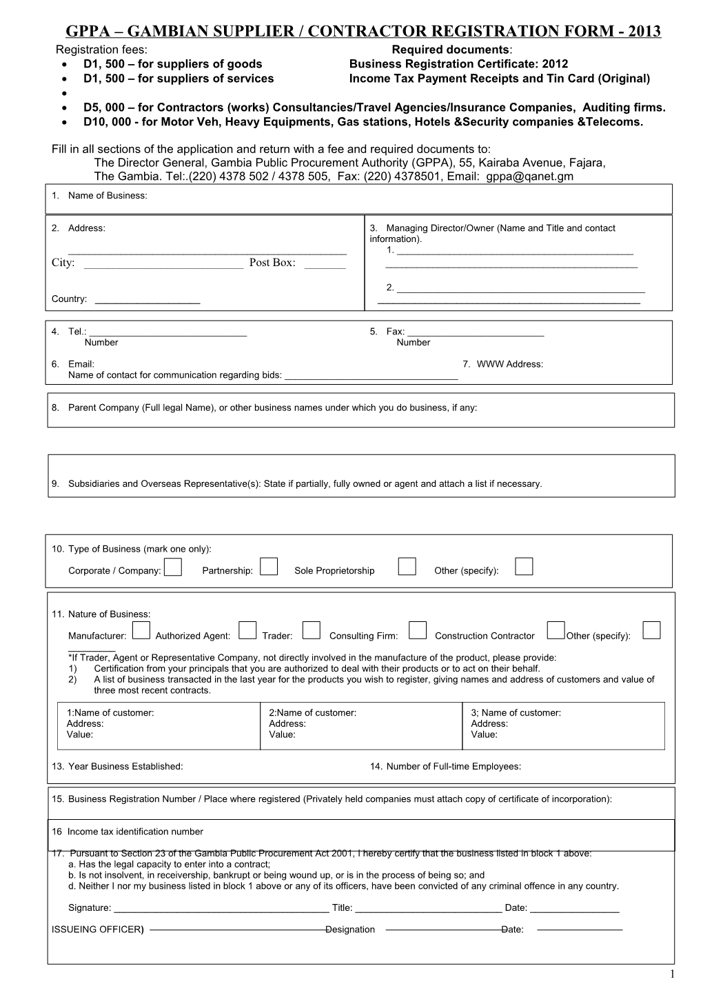 Common Supplier Registration Form s1