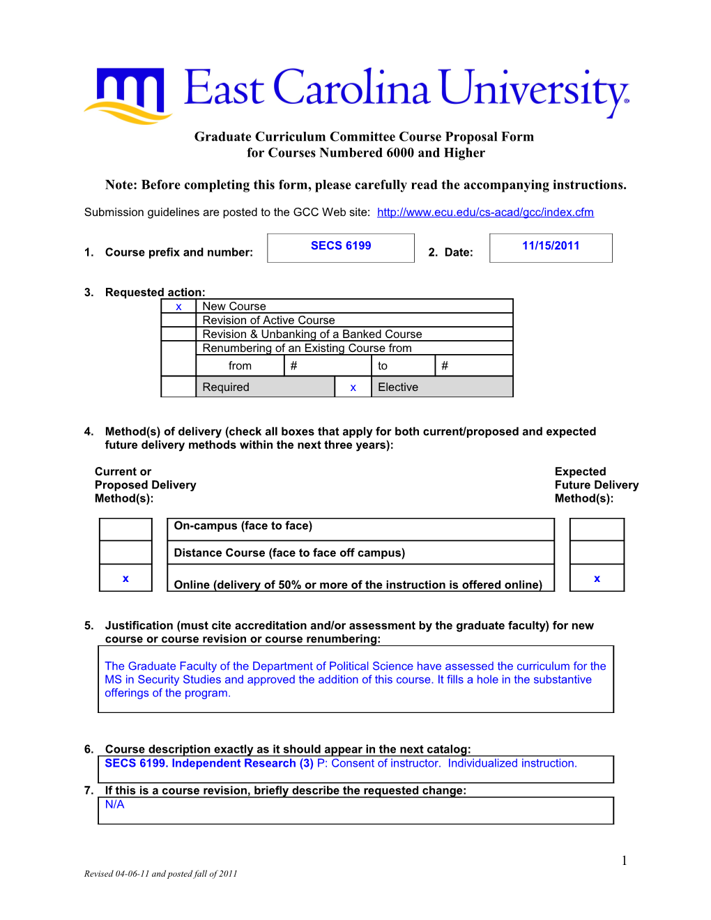 Submission Guidelines Are Posted to the GCC Web Site s1