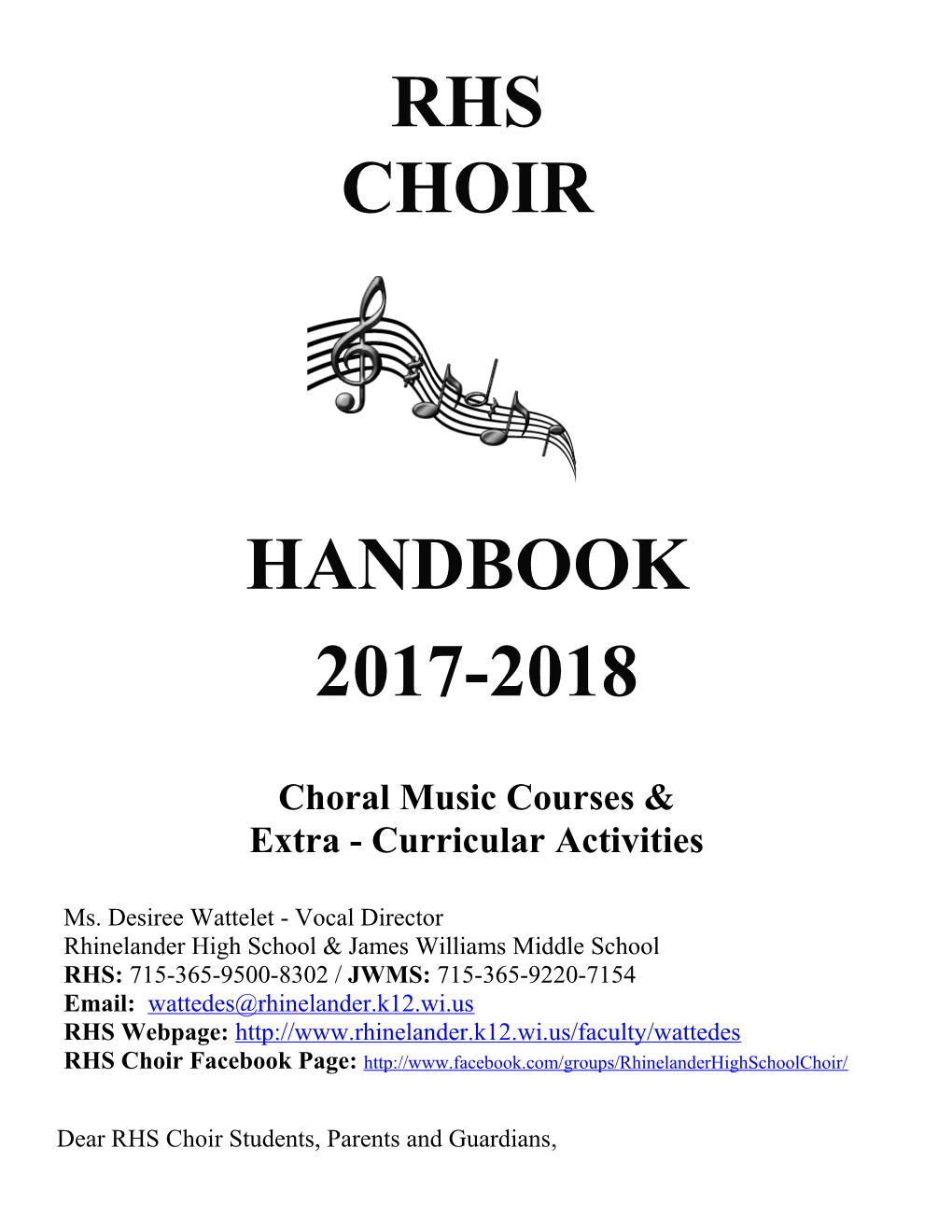 Choral Music Courses &