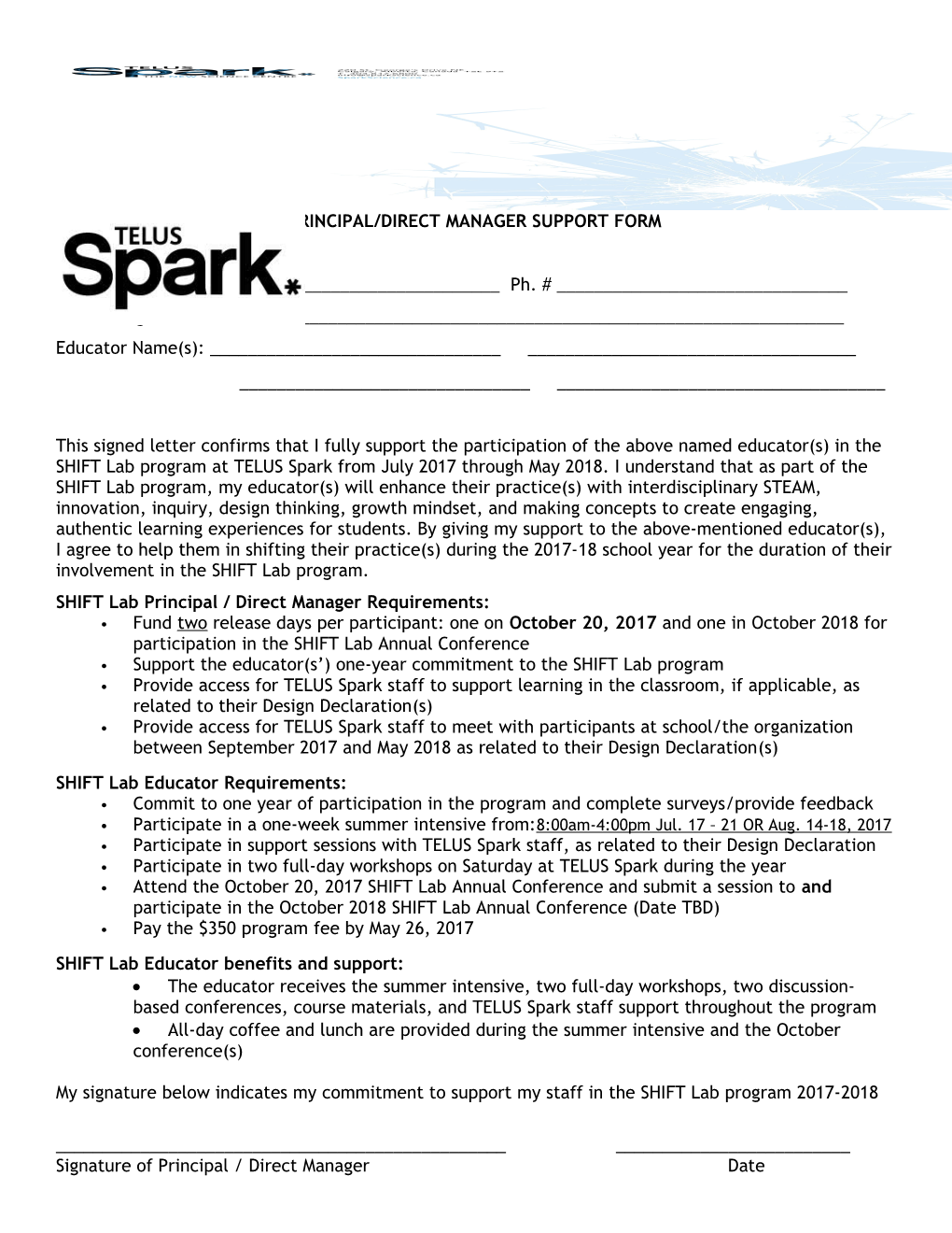 TELUS Spark Letterhead Template