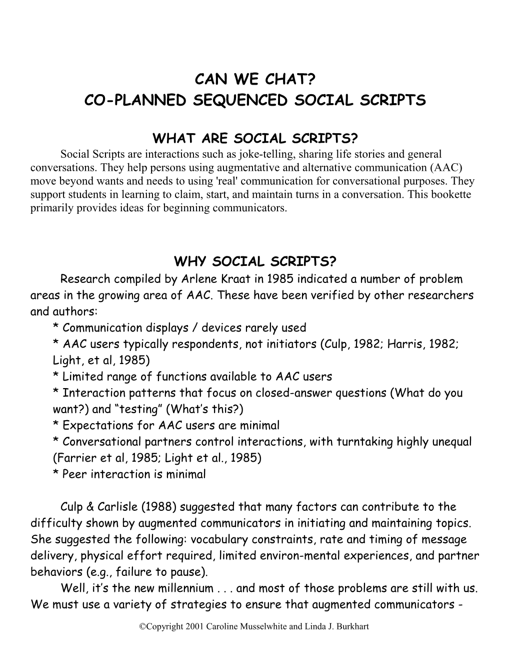 What Are Social Scripts