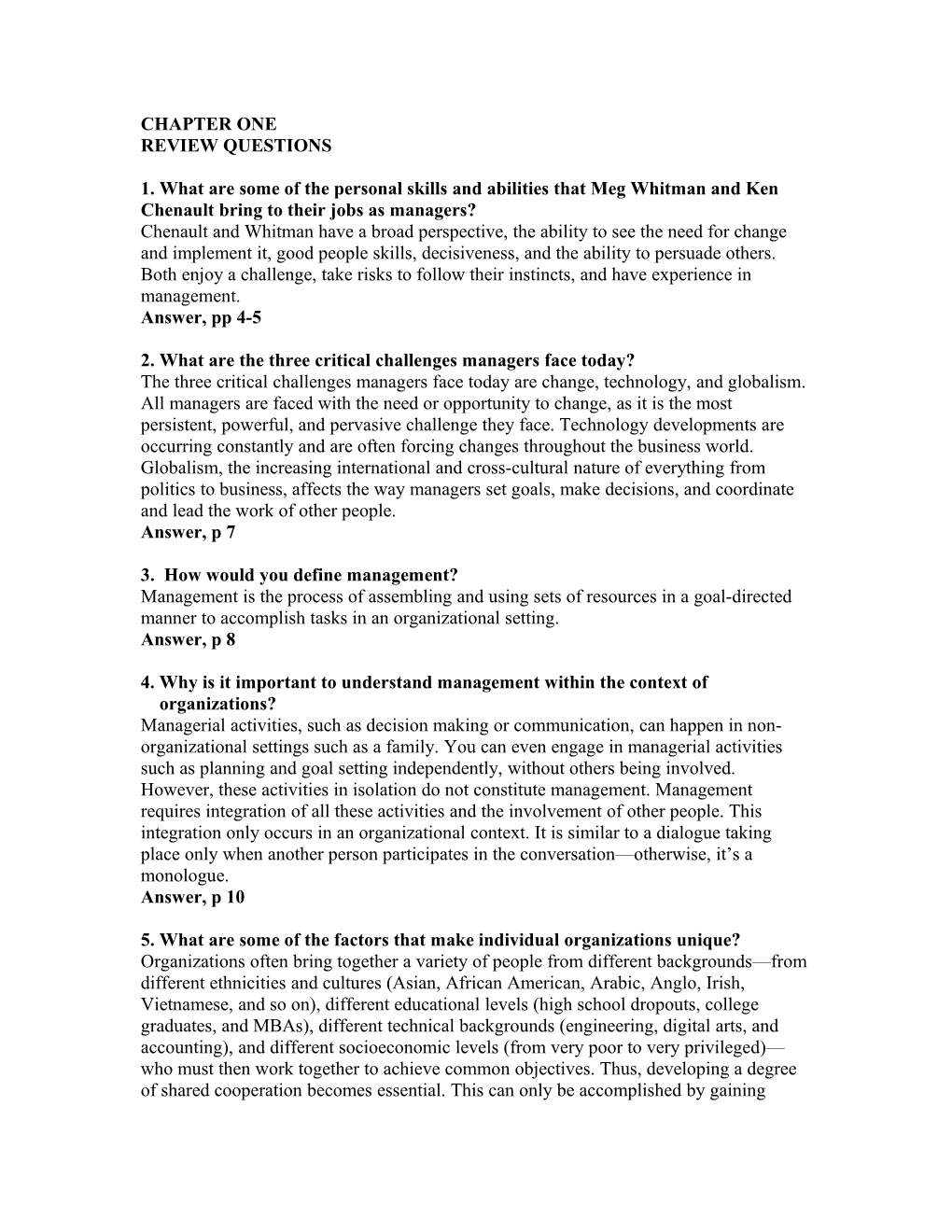 2. What Are the Three Critical Challenges Managers Face Today?