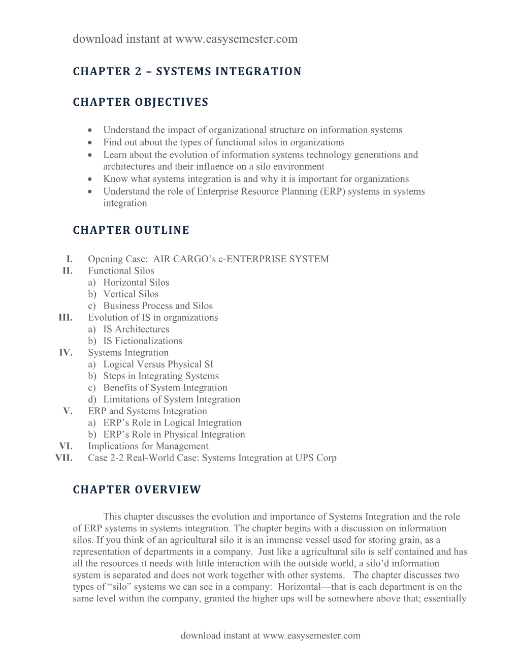 Chapter 2 Systems Integration