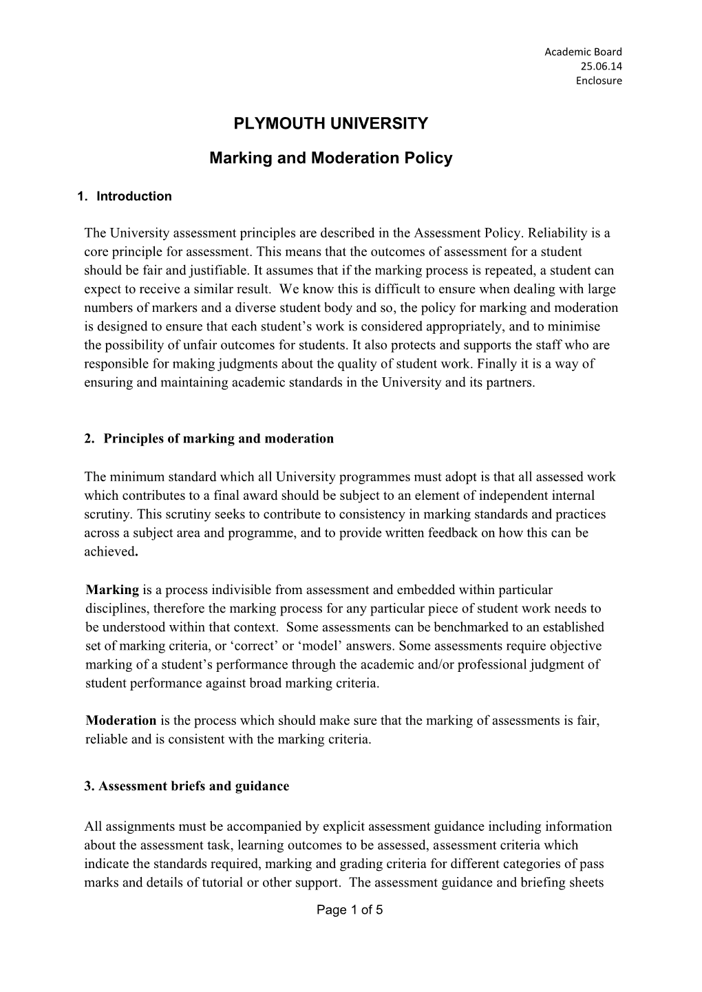 Acb 25 06 14 Enclosure Marking and Moderation Policy and Flowchart