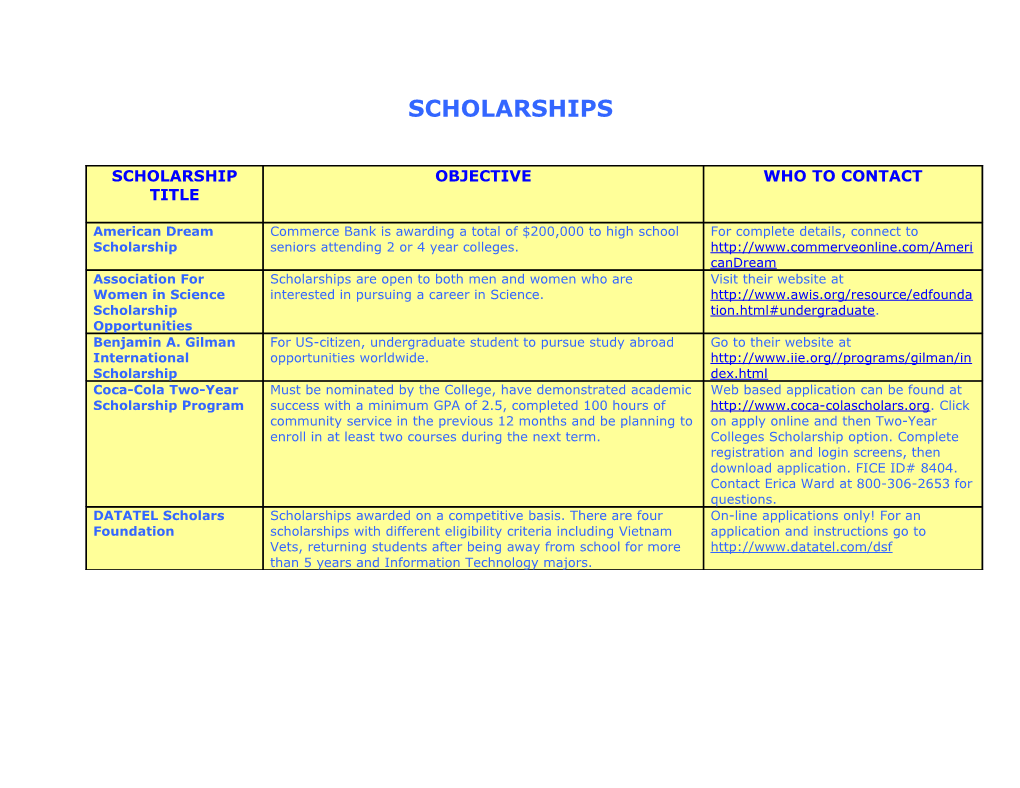 American Dream Scholarship