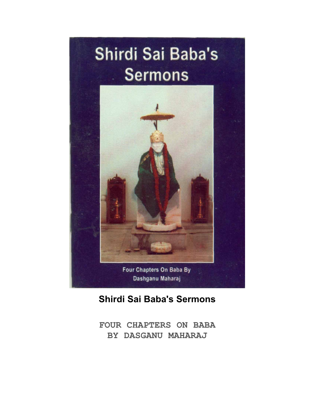 Shirdi Sai Baba's Sermons