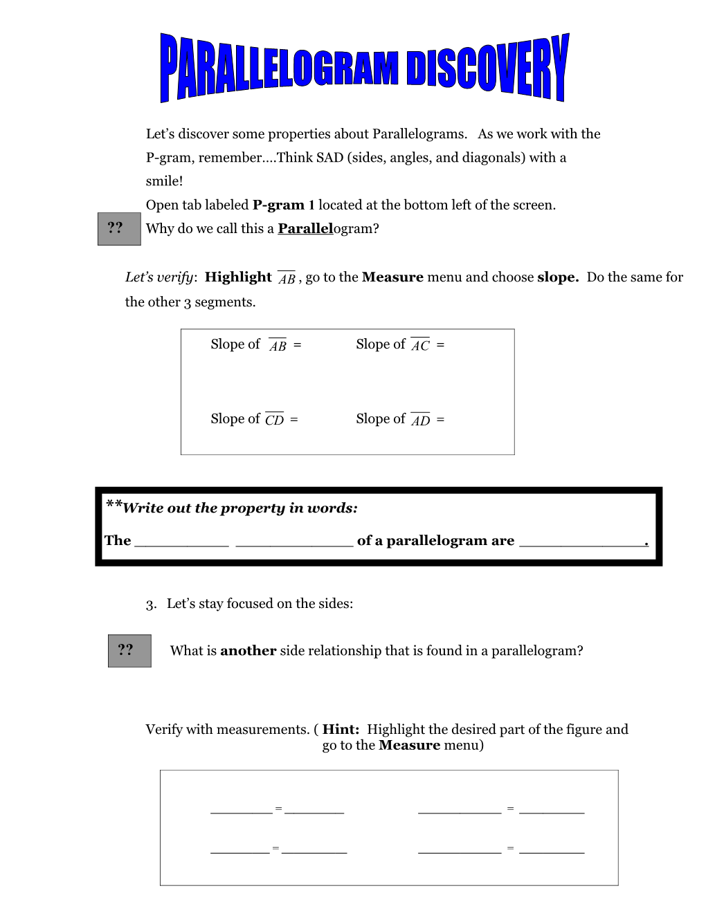 Open Tab Labeled P-Gram 1 Located at the Bottom Left of the Screen