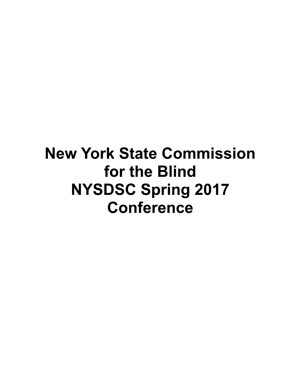 New York State Commission for the Blind