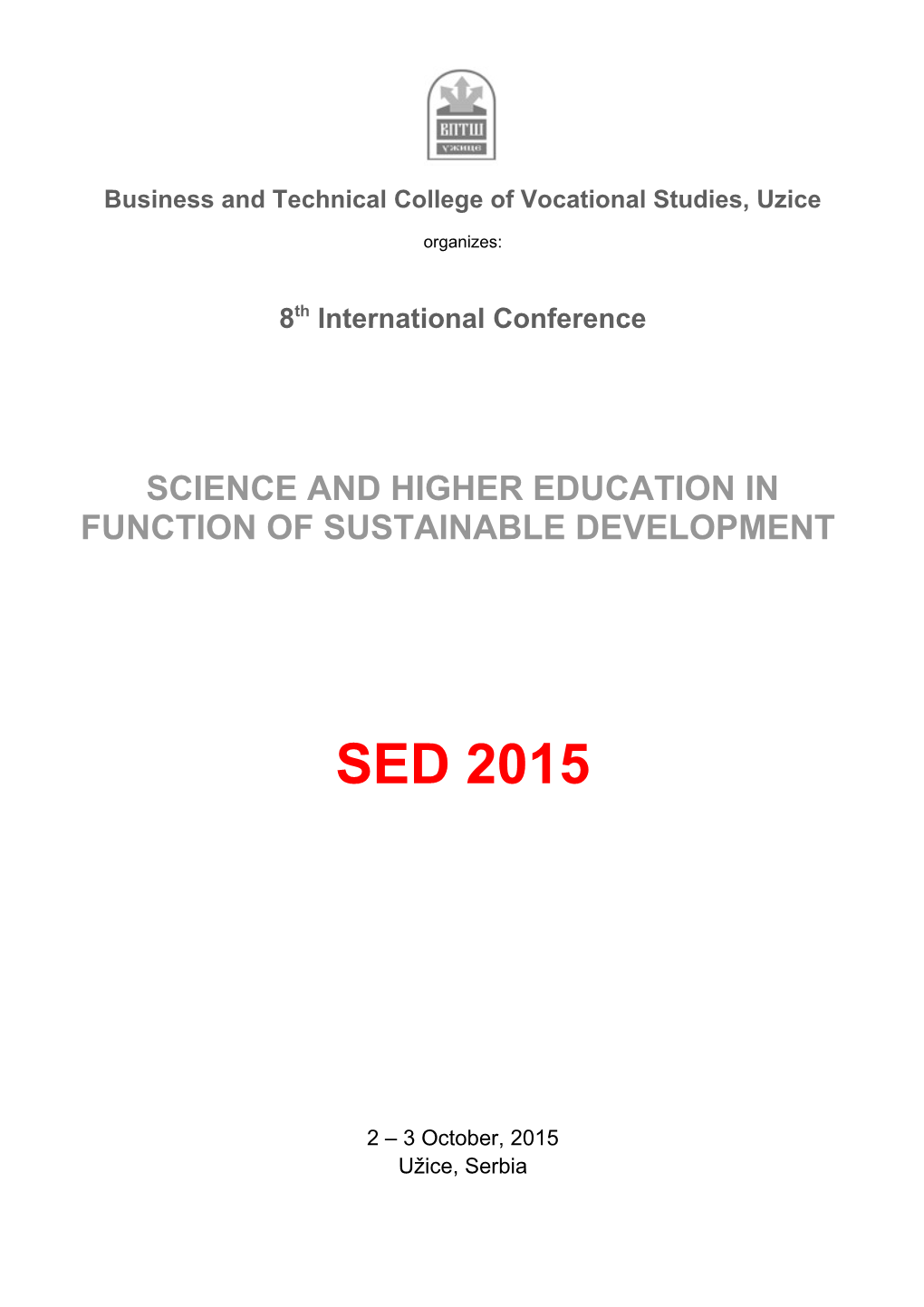 Business and Technical College of Vocational Studies, Uzice