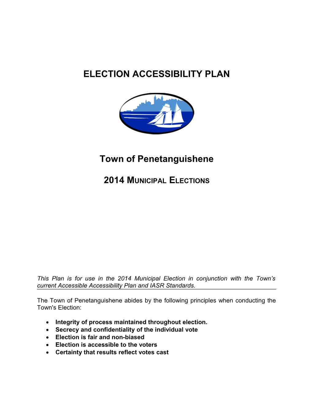 Election Accessibility Plan