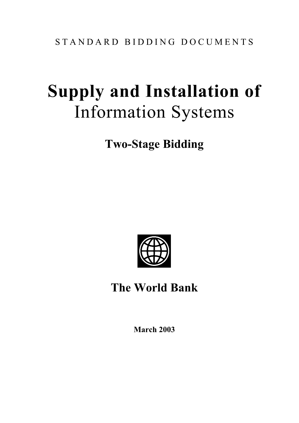 Two-Stage IS S&I - SBD (Version 3A)