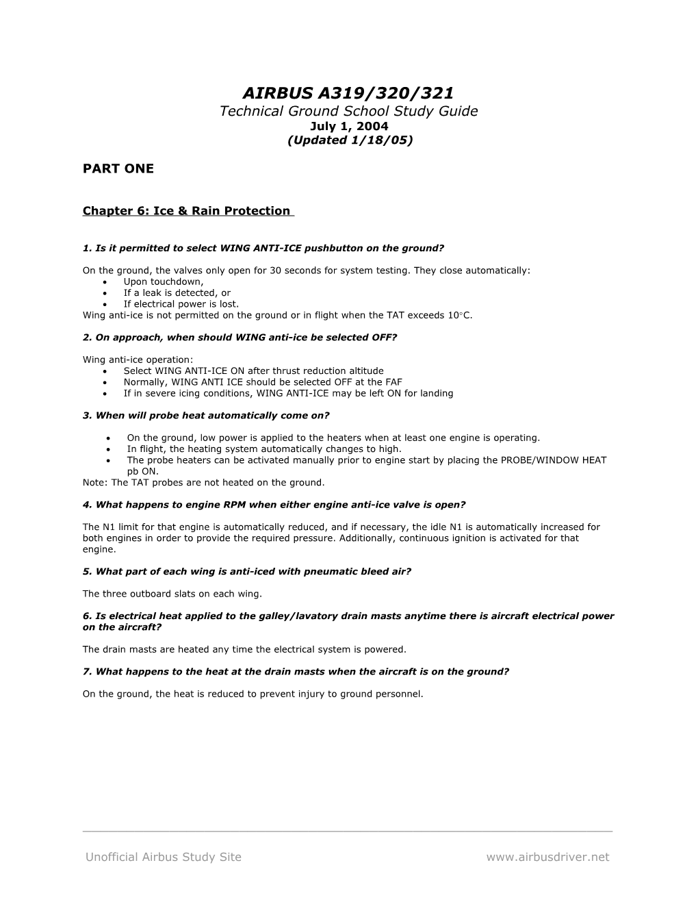 Airbus Sample Oral Study Guide s1