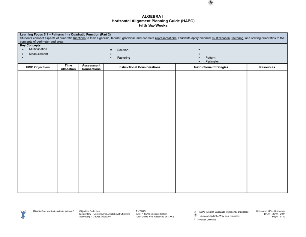 Horizontal Alignment Planning Guide (HAPG)