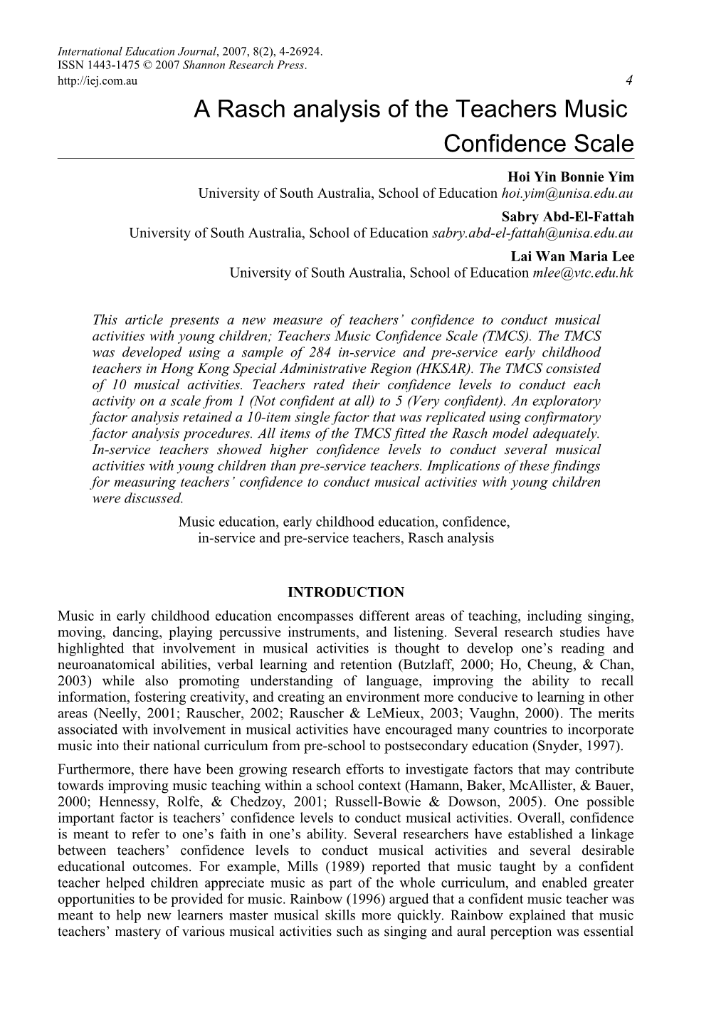 International Education Journal s1