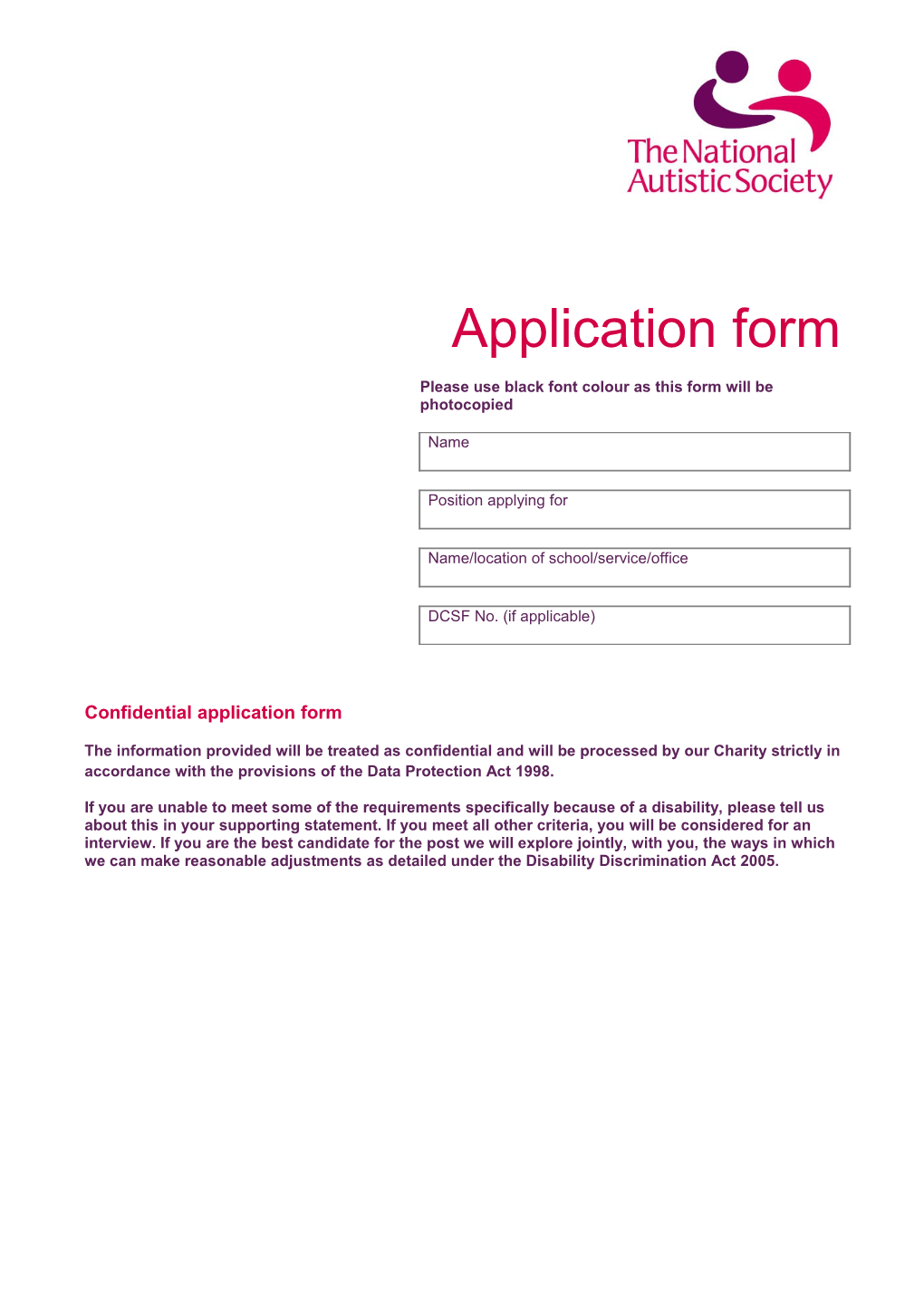 Please Use Black Font Colour As This Form Will Be Photocopied