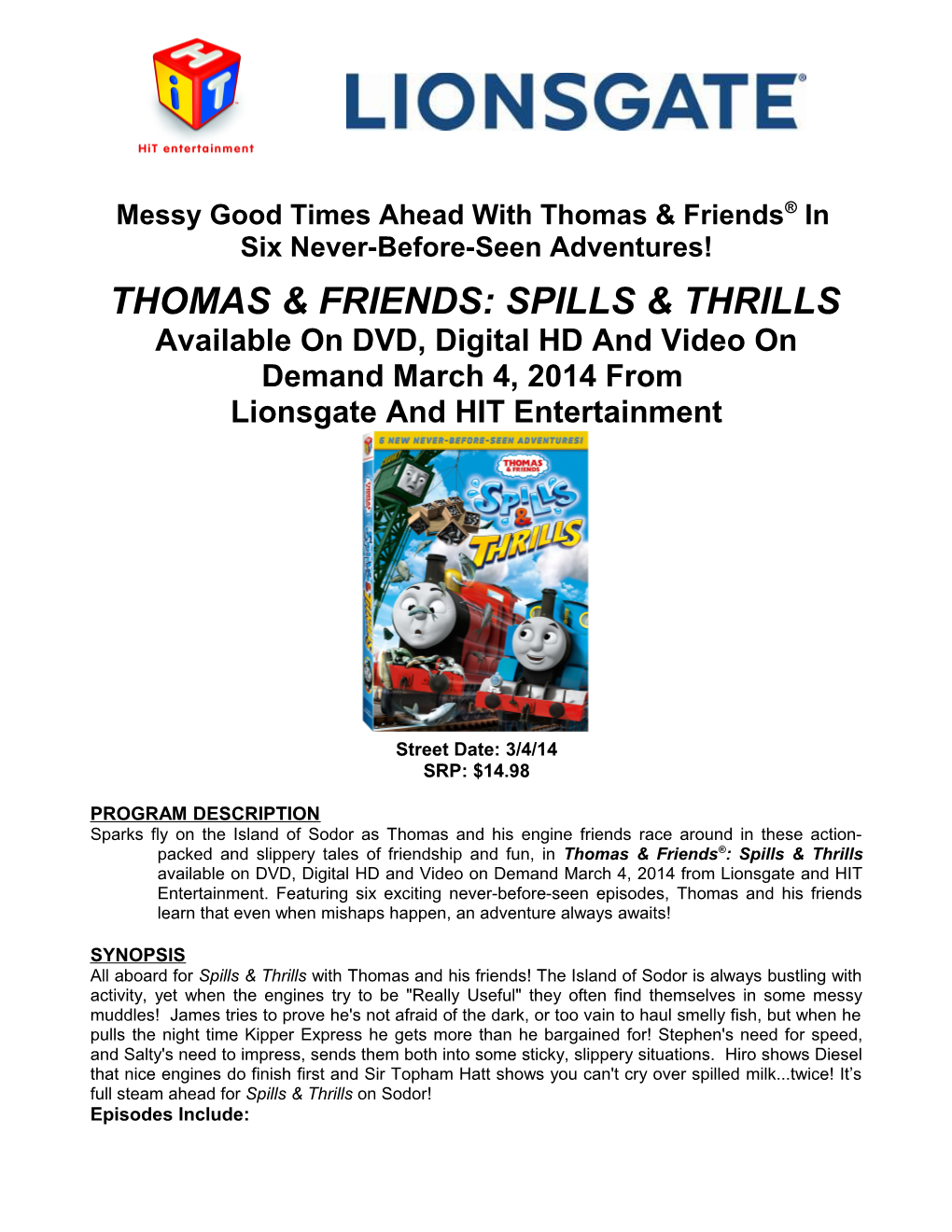 Messy Good Times Ahead with Thomas & Friends In