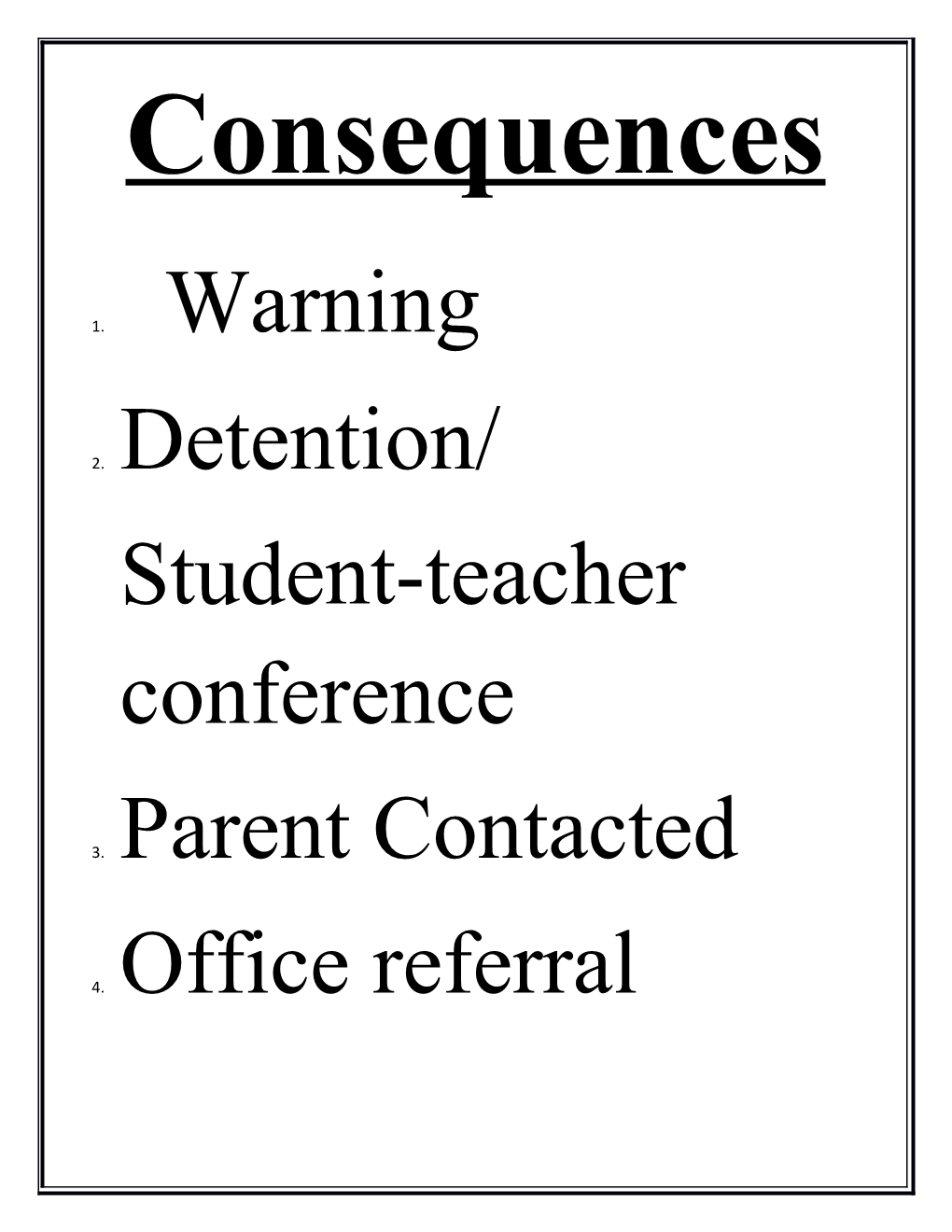 Student-Teacher Conference