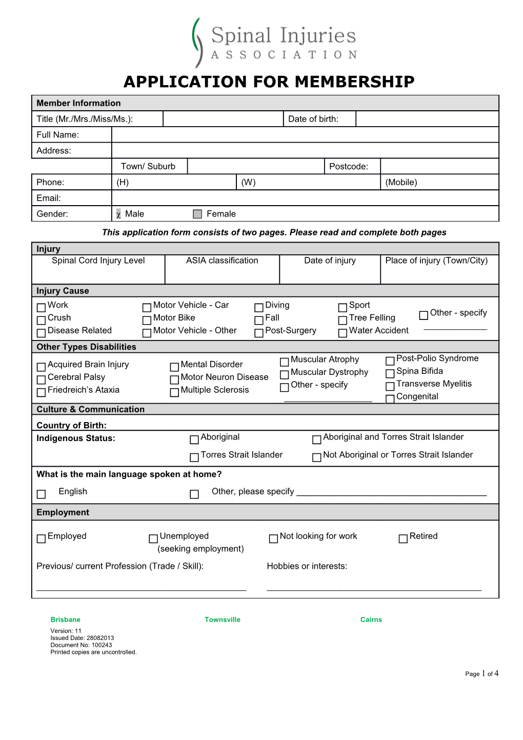 Application for Membership s17