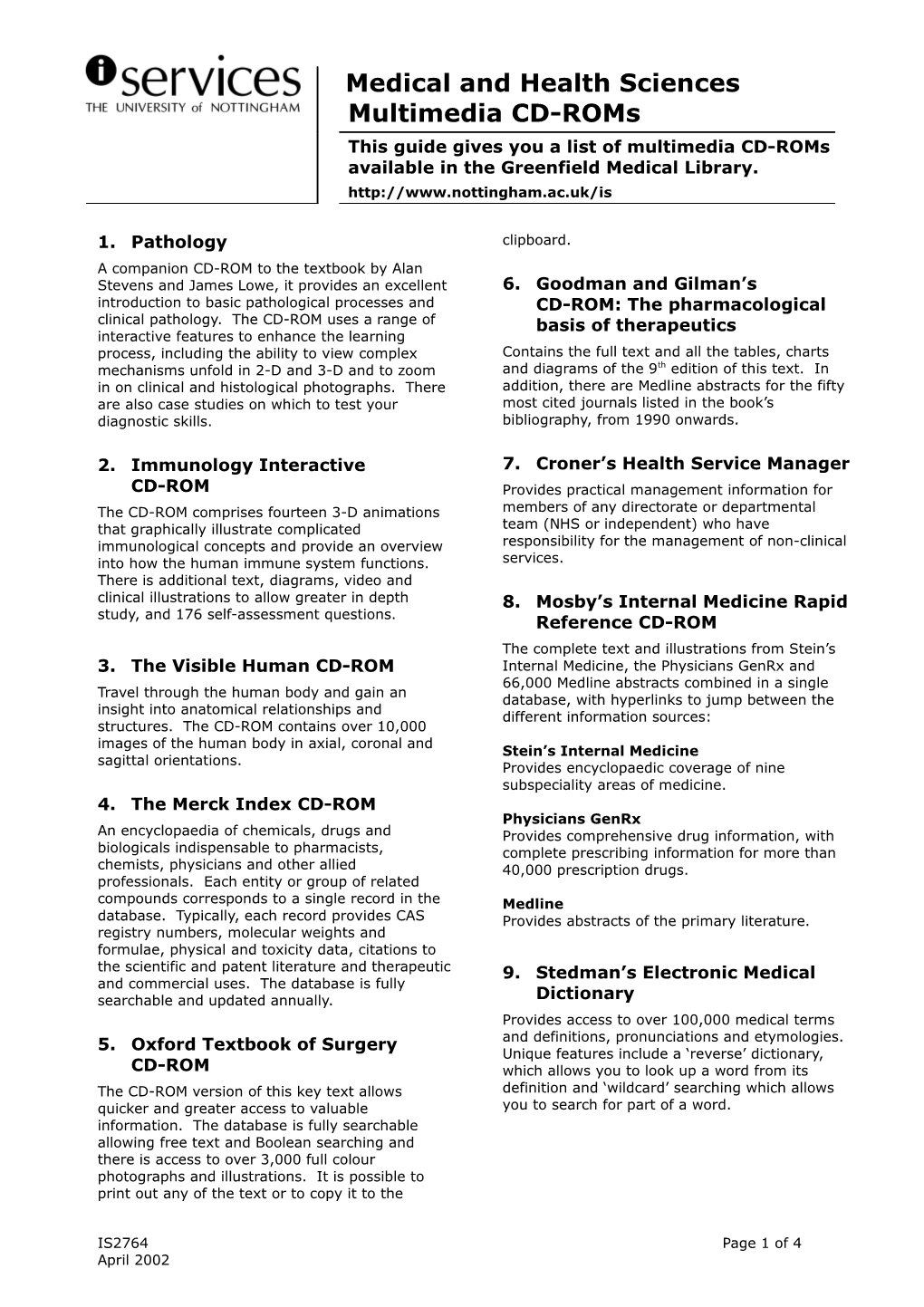 2.Immunology Interactive CD-ROM