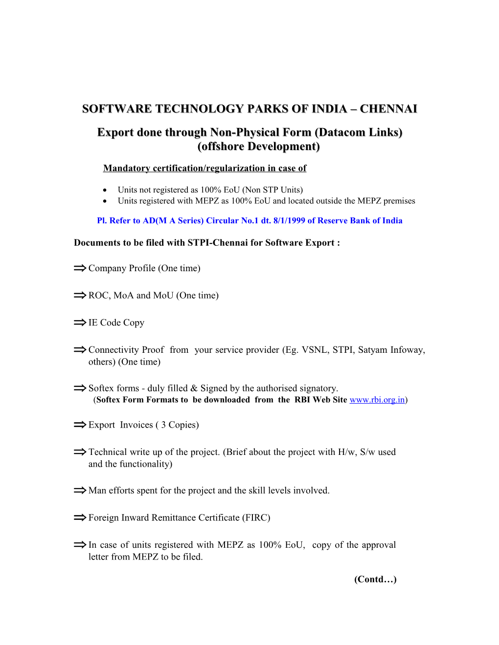 Software Technology Parks of India Chennai
