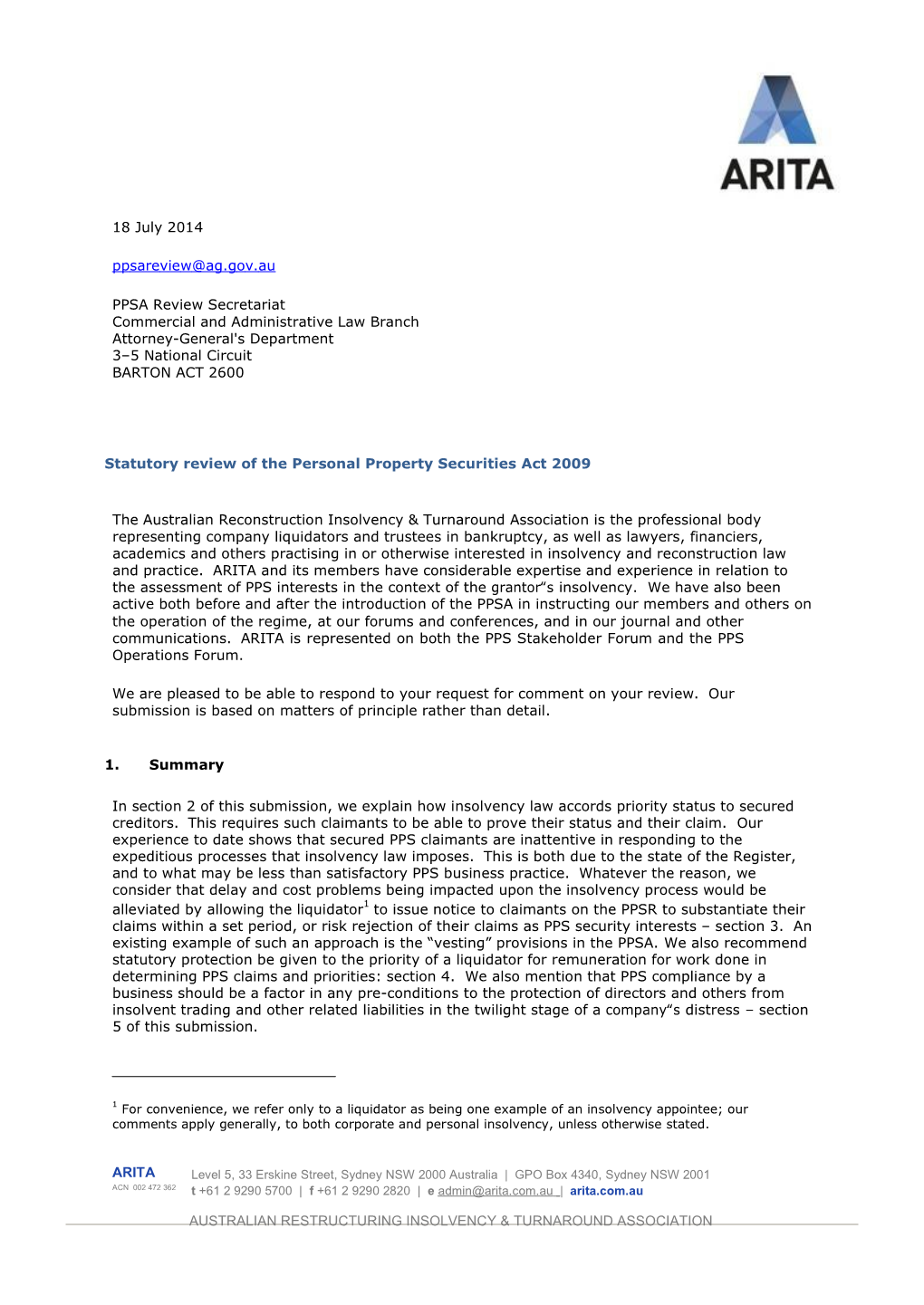 051 - Australian Restructuring Insolvency & Turnaround Association