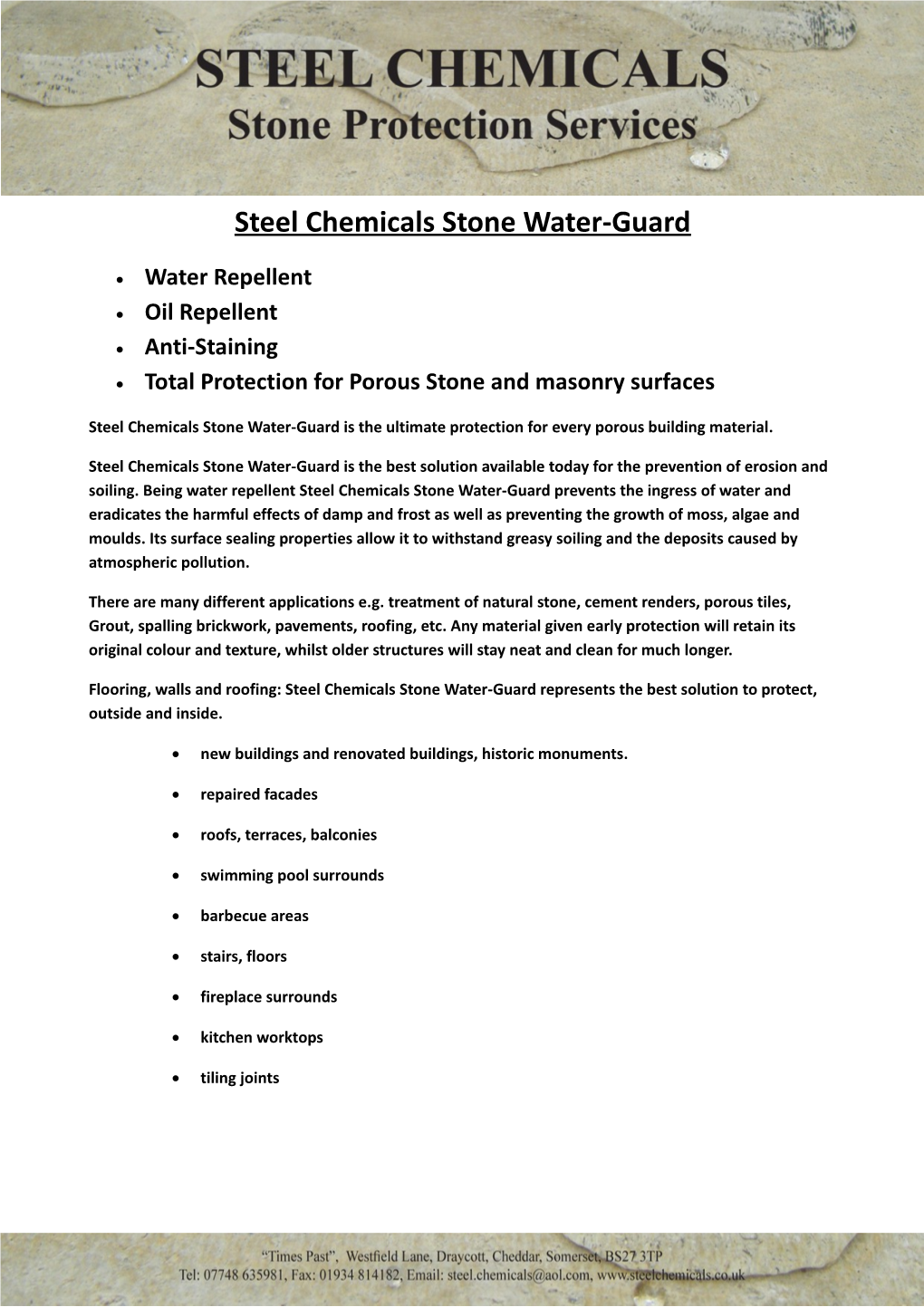 Total Protection for Porous Stone and Masonry Surfaces