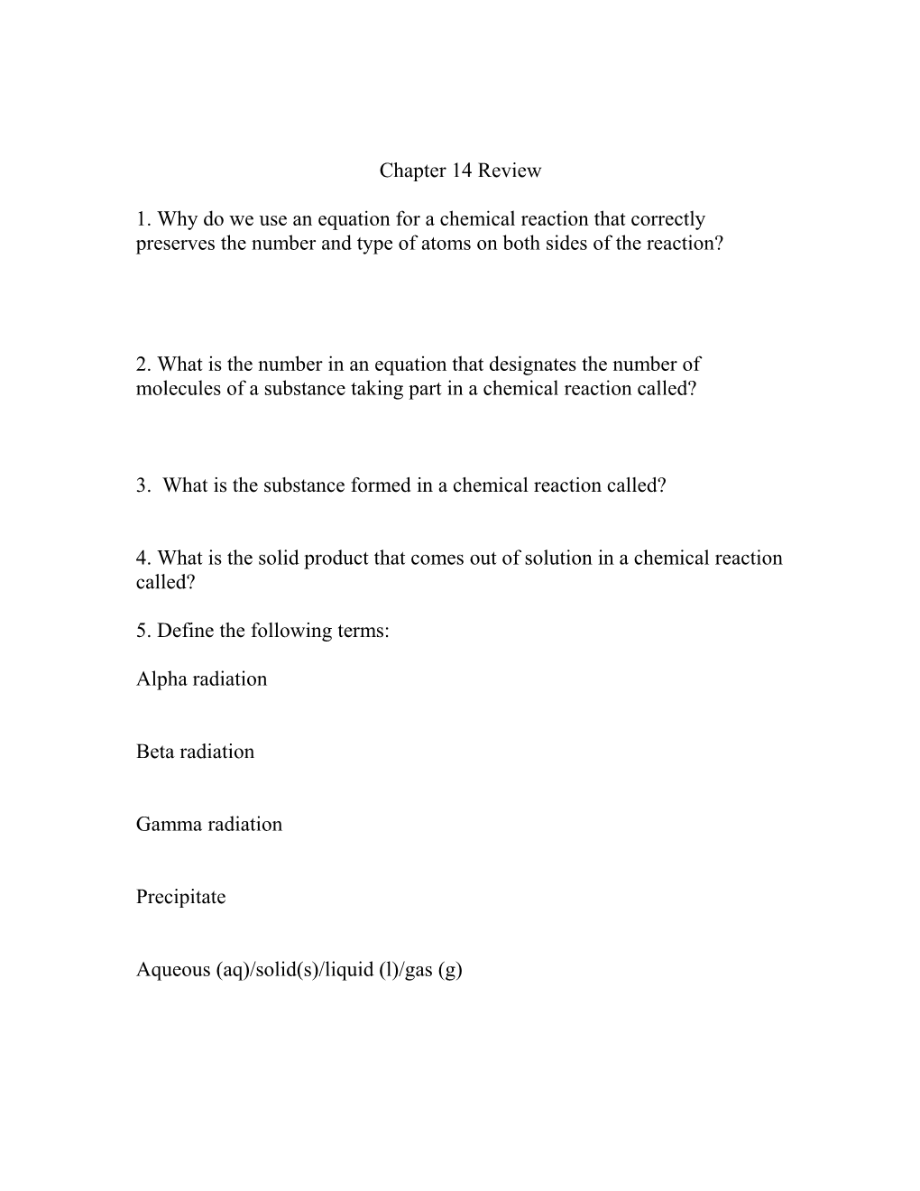 3. What Is the Substance Formed in a Chemical Reaction Called?