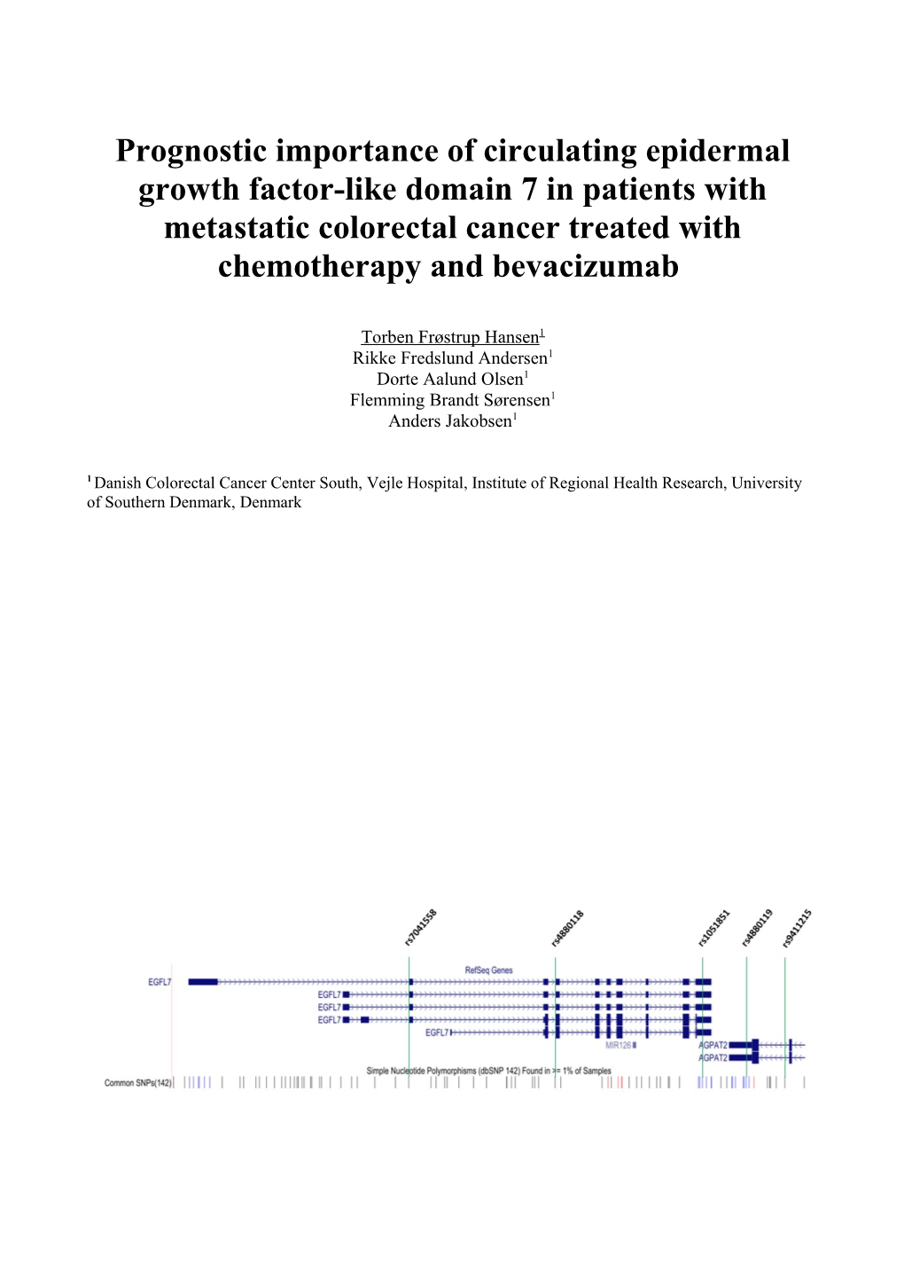 Prognostic Importance of Circulating Epidermal Growth Factor-Like Domain 7 in Patients