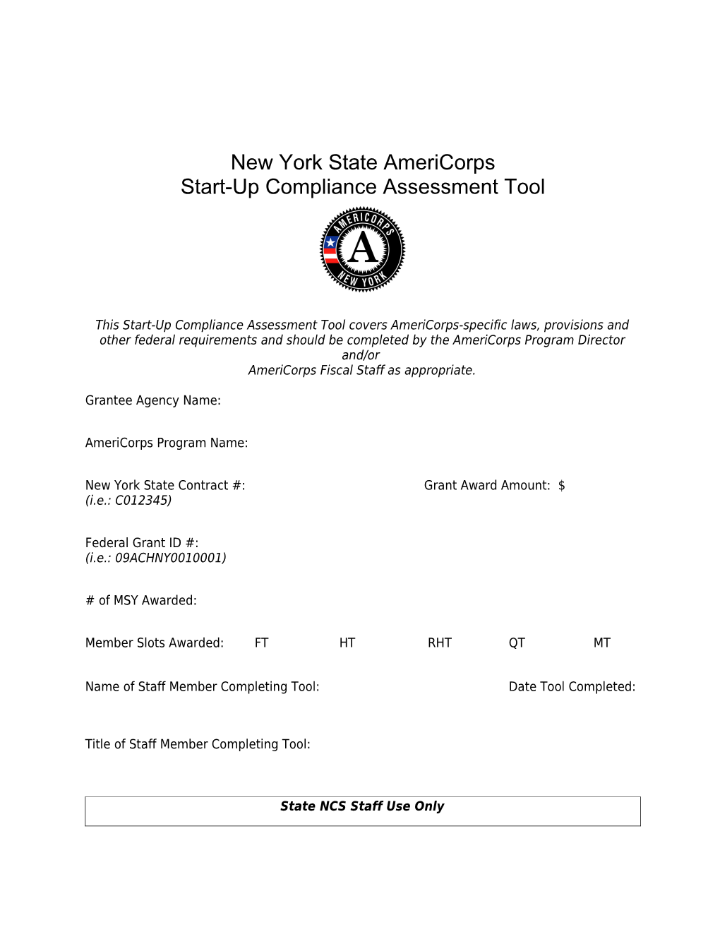 New York State Americorps