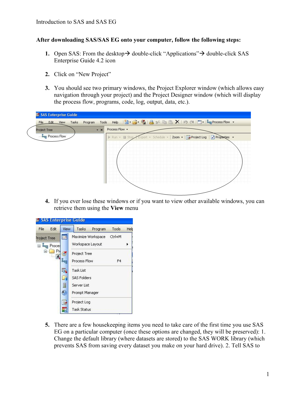 After Downloading SAS/SAS EG Onto Your Computer, Follow the Following Steps