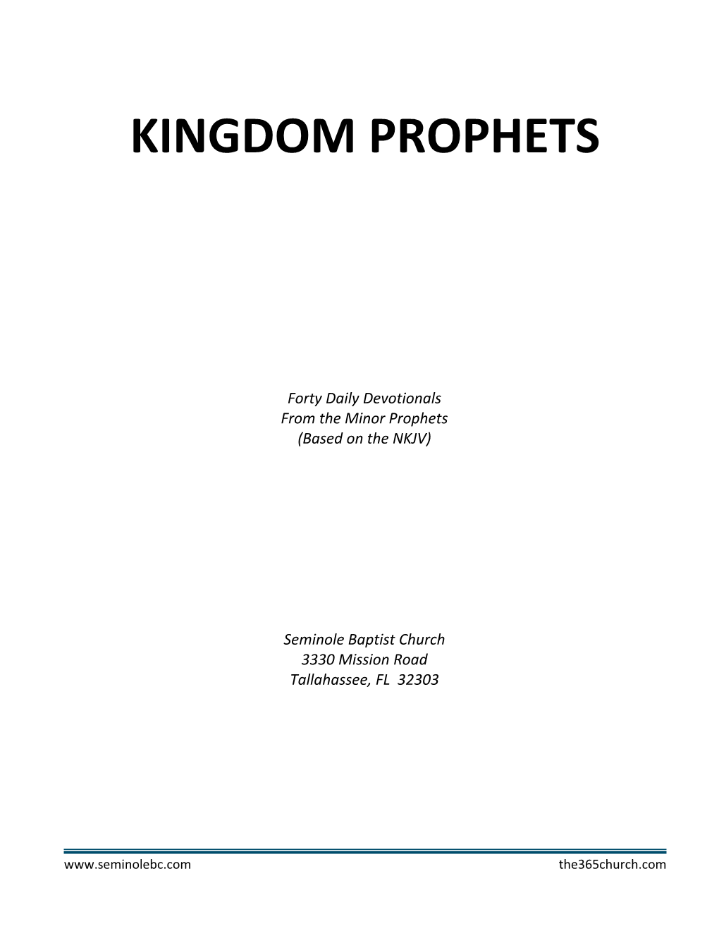 Kingdom Prophets